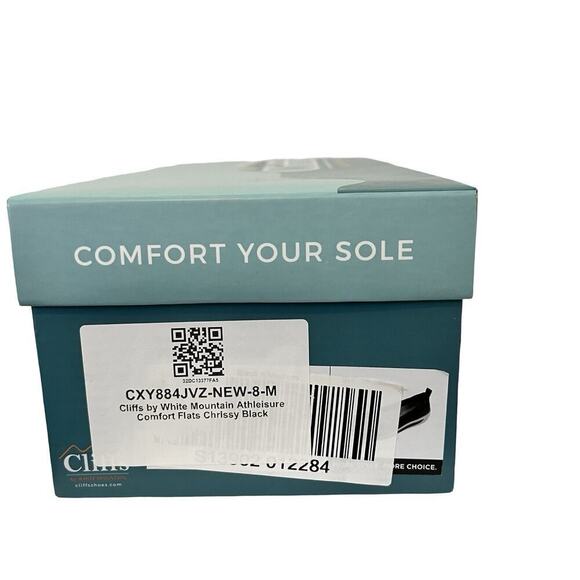 Cliffs by White Mountain Chrissy Knit Ballet Flats Size 8 Black Athleisure - Picture 8 of 8